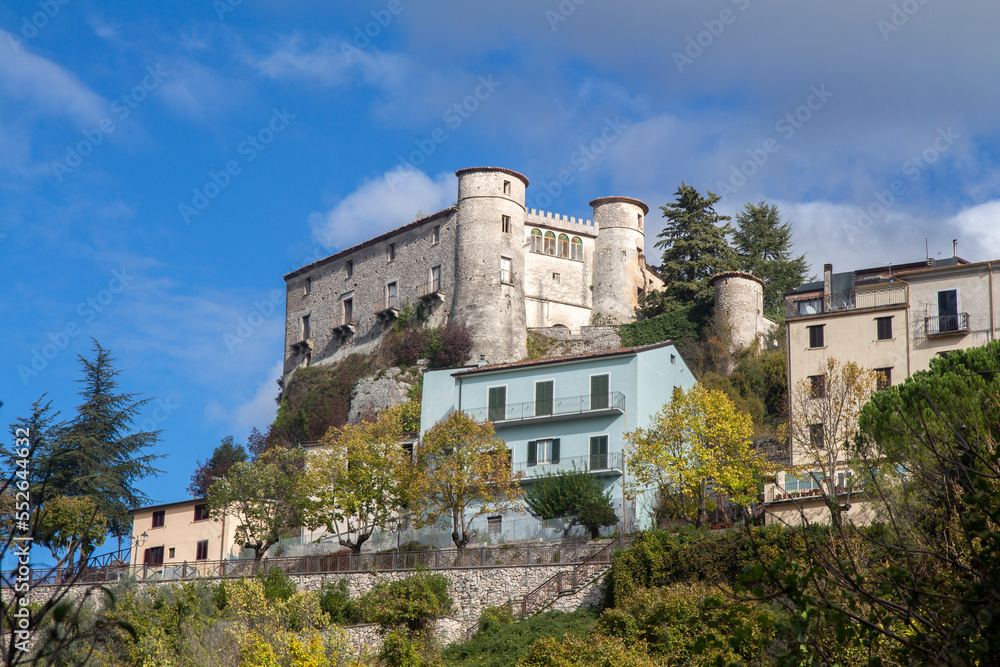 Castle in carpinone Molise, a typical Italian mountain village detail