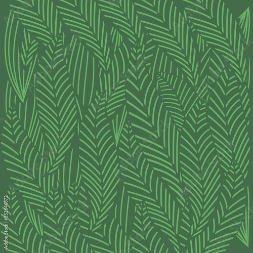 Seamless tropical leaves wallpaper, luxury nature leaves, golden banana leaf line design, hand drawn outline design for fabric, print, cover, banner and invitation, vector illustration.