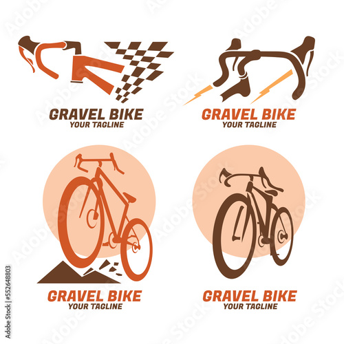 Gravel Bike Sport Emblem Collection