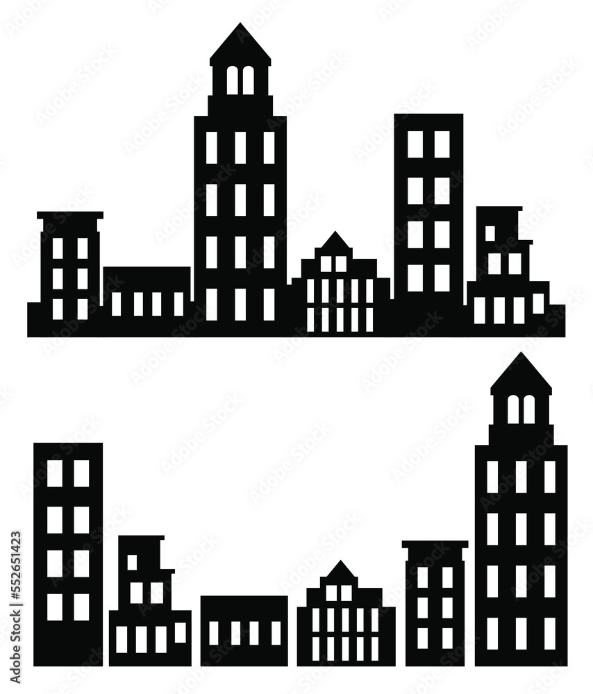 Fototapeta premium On a white background, a vector flat set of illustrations