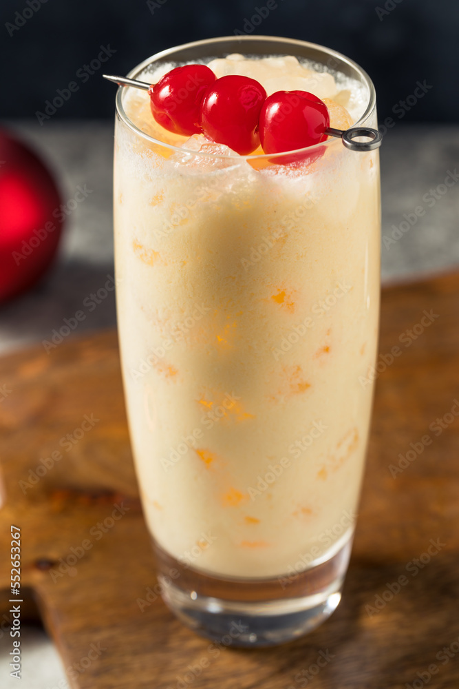 Cold Refreshing Advocaat Snowball Cocktail Cold Refreshing Advocaat Snowball Cocktail