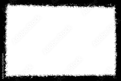 Use this border or frame with your digital art, photographs, illustrations, websites, print and other graphics. Grunge style worn and faded edges. Transparent PNG image.