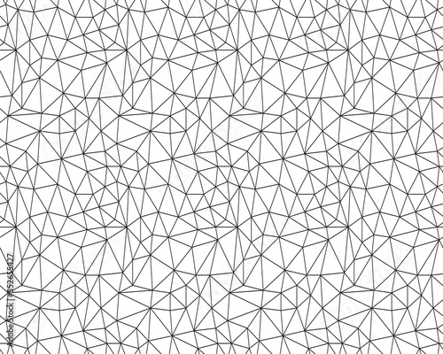 Seamless pattern from network triangular cells, creative design templates