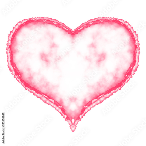 Pink heart shape. Romantic love valentines day