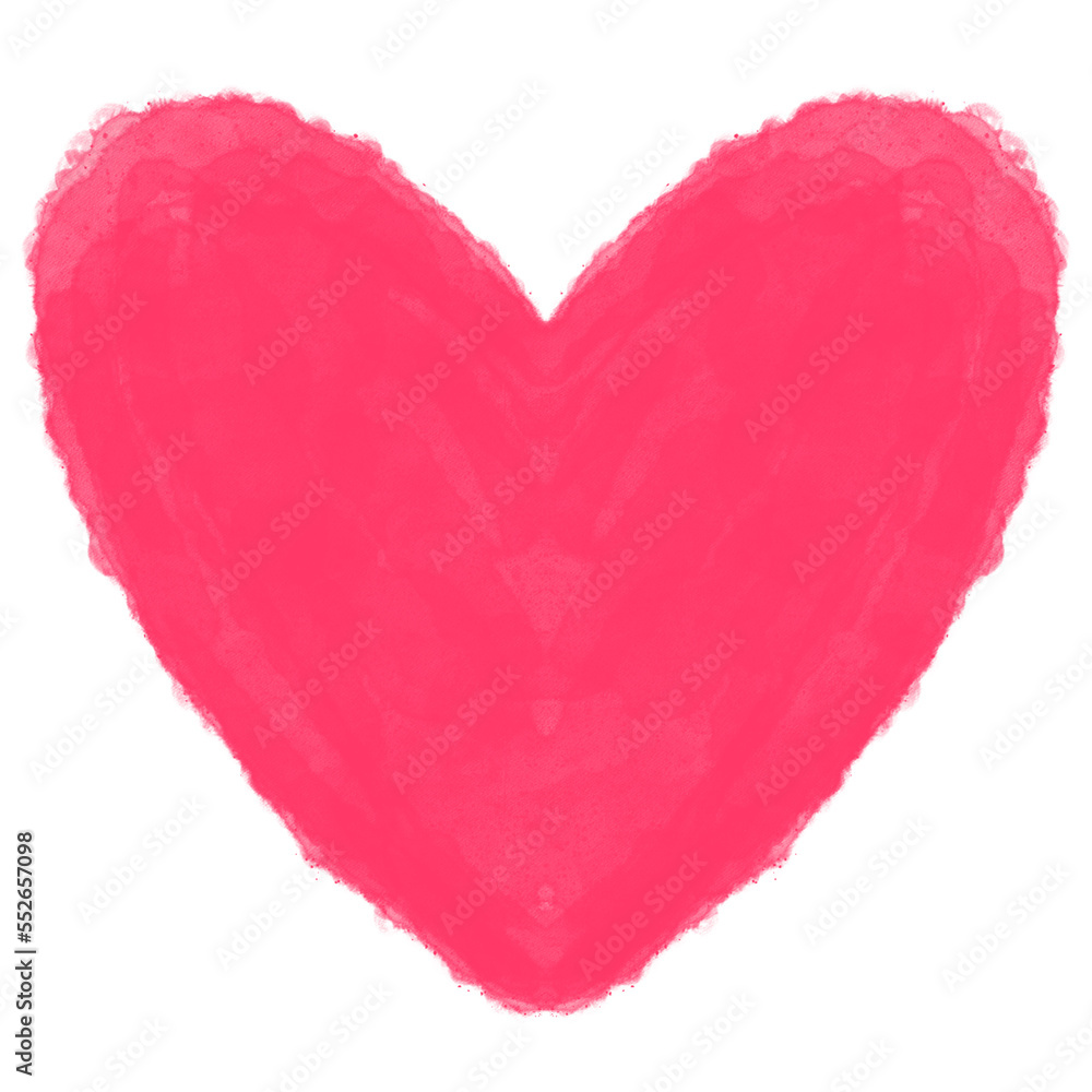 Pink heart shape. Romantic love valentines day