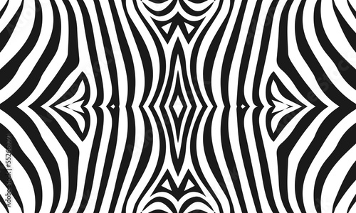 Zebra animal vector seamless pattern