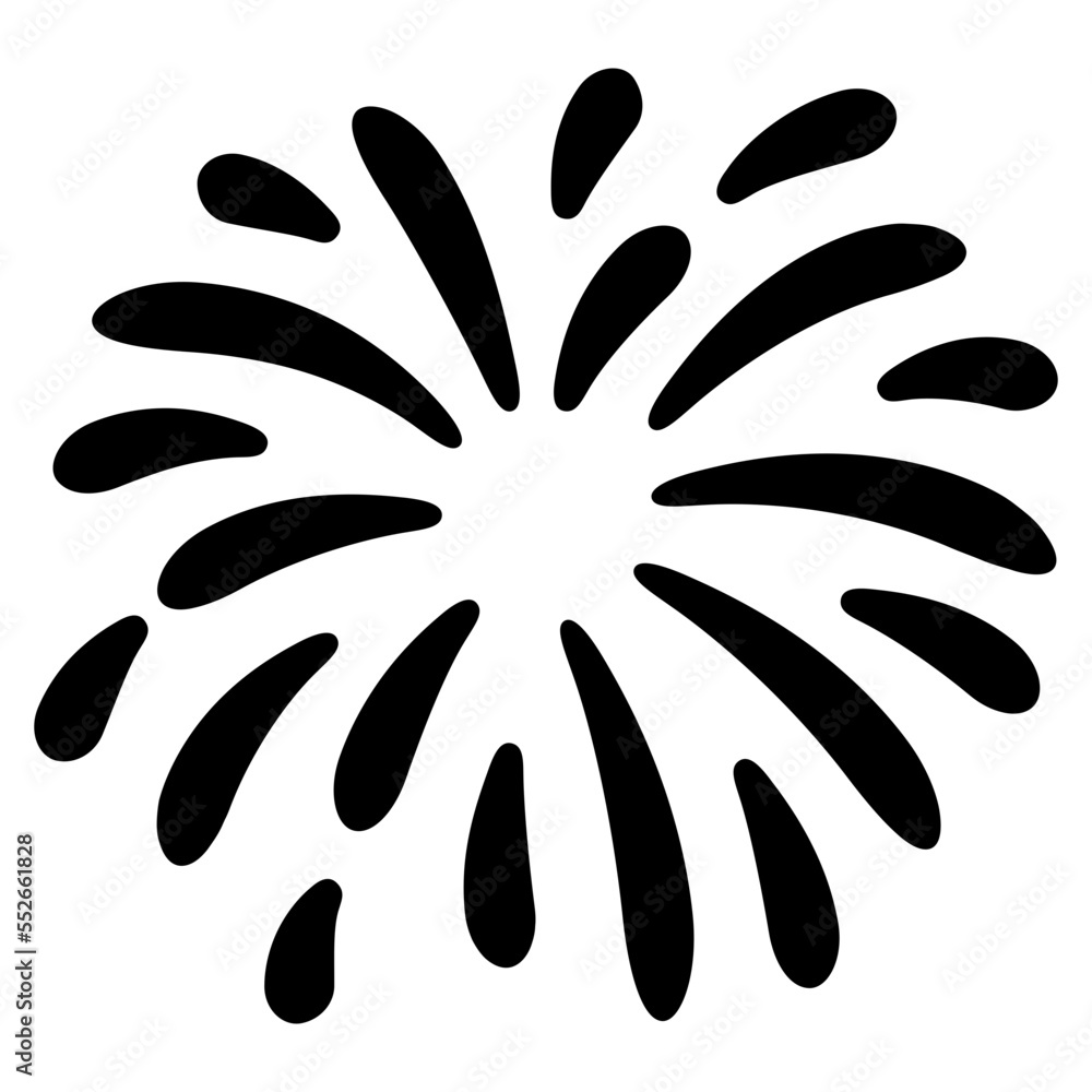 fireworks solid icon