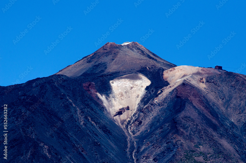 View of the summit of the Teide volcano. Island of Tenerife, Canary Islands. Spain