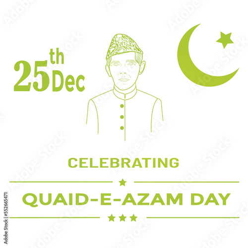 Quaid e Azam Day Celebration Poster Concept, 25 December