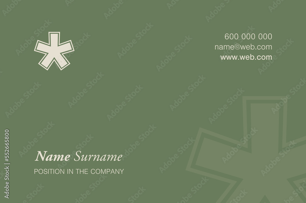 Obraz premium Business card