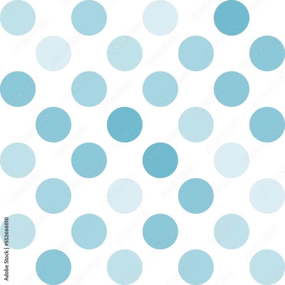 White and blue pastel polka Dot seamless pattern background. Vector illustration.