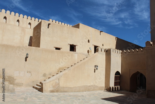 Old castle fort in Nizwa city Oman