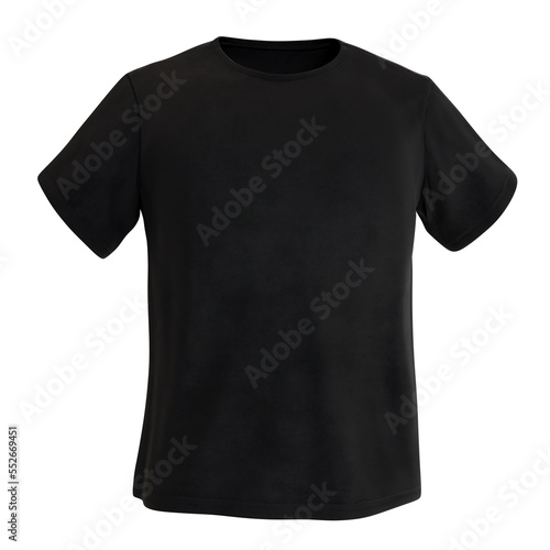plain t-shirt mockup blank design black shirt on gray background 3D illustration photo