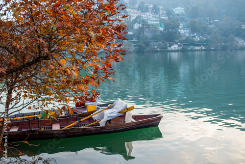Nainital lake in the autumn months