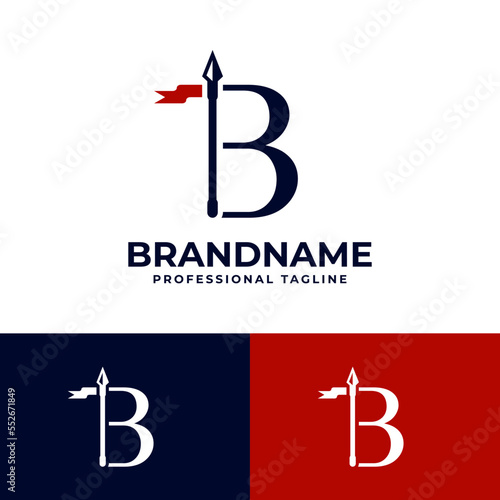 Letter B Spear Logo