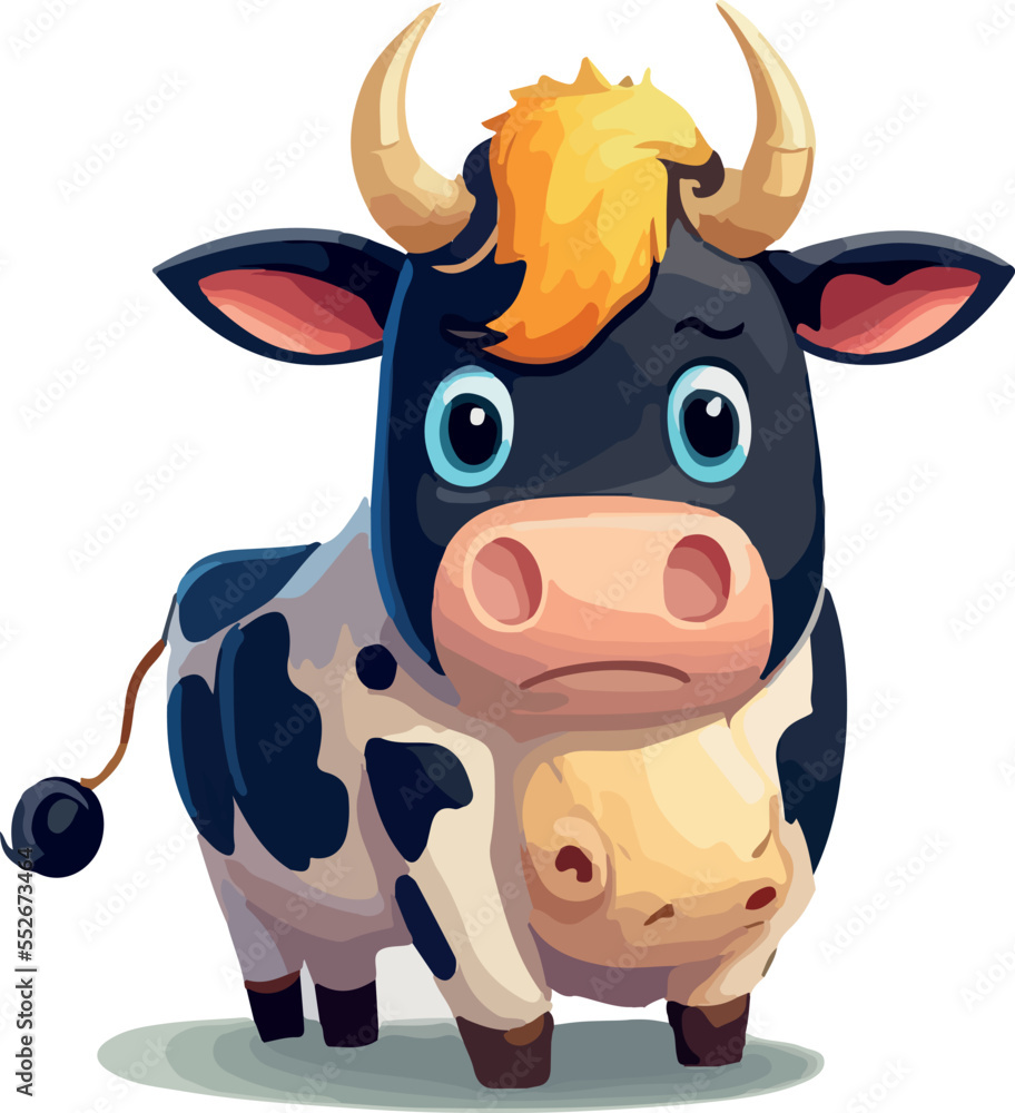 Cute vector cow