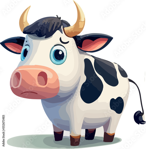 A cute vector cow