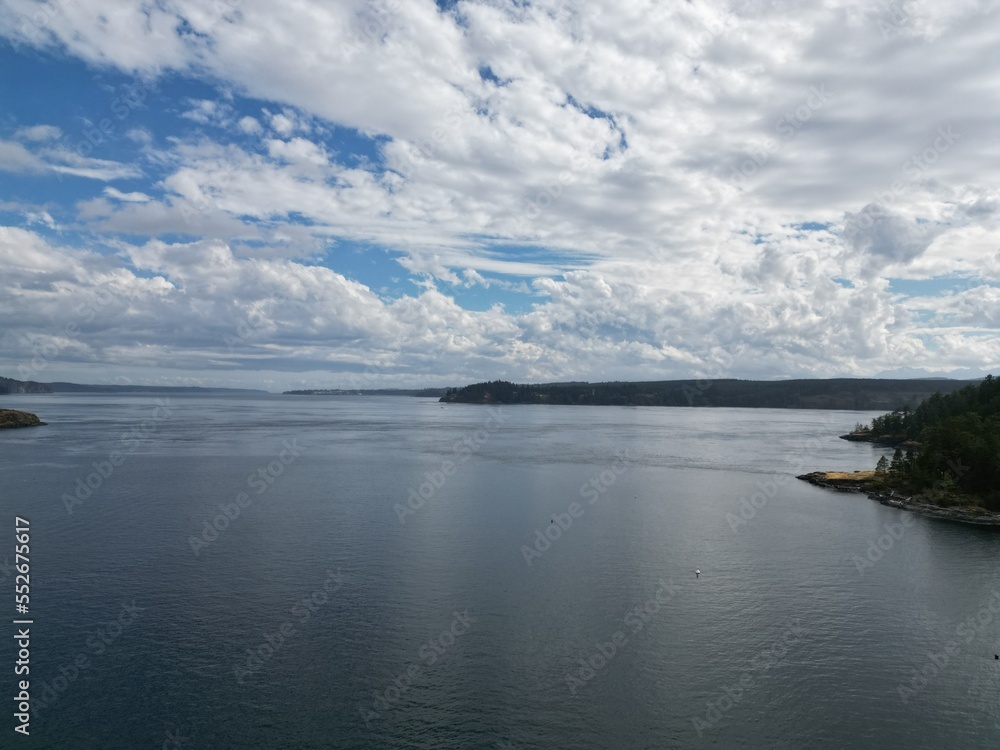 Discovery Passage between Quadra Island and Campbell River