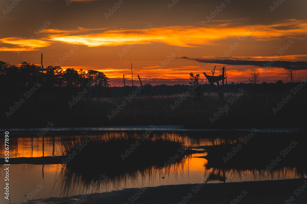 Sunset Over the Marsh
