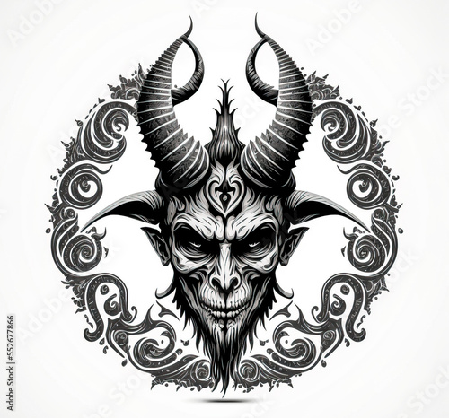 A Satanic Symbol. A Generative AI digital illustration. © Tarunabh