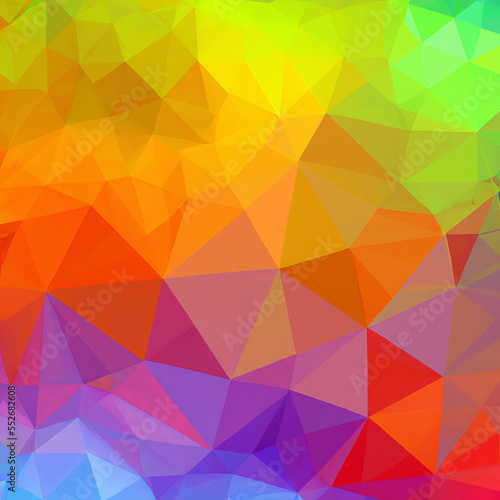 Vibrant Polygonal Mosaic Background Image   Energetic Digital Geometric Background   Abstract Digital Energetic Background