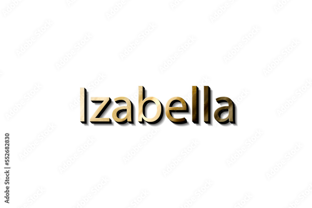 IZABELLA NAME 3D