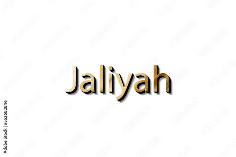 JALIYAH NAME 3D JALIYAH NAME 3D