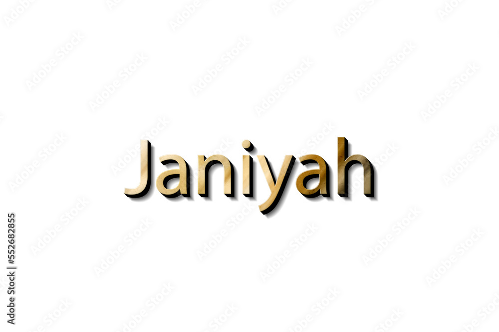 JANIYAH NAME 3D 