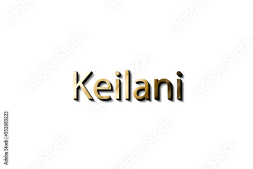 KEILANI NAME 3D 