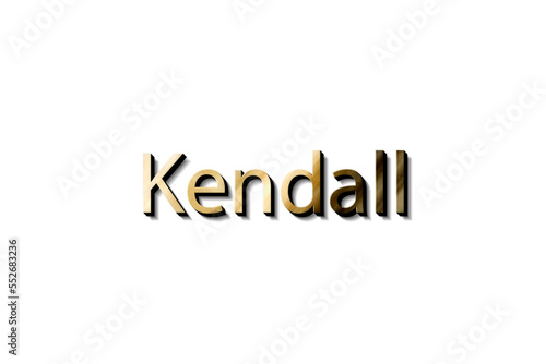 KENDALL NAME MOCKUP