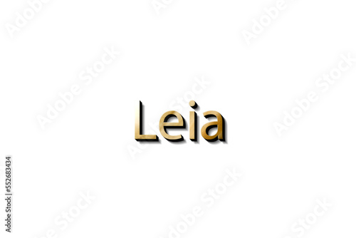 LEIA NAME 3D  photo