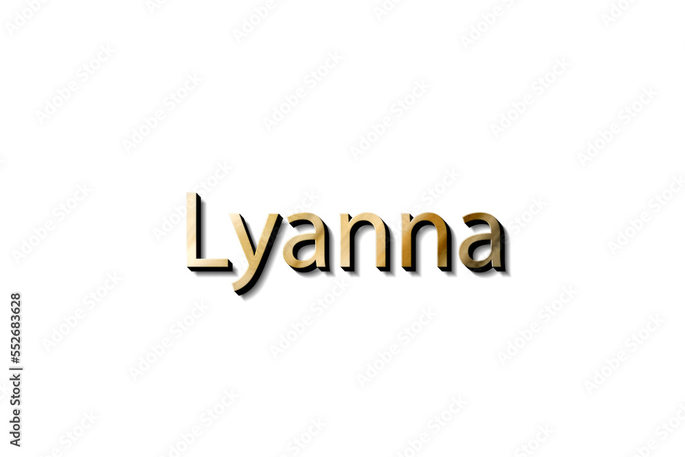LYANNA 3D NAME LYANNA 3D NAME