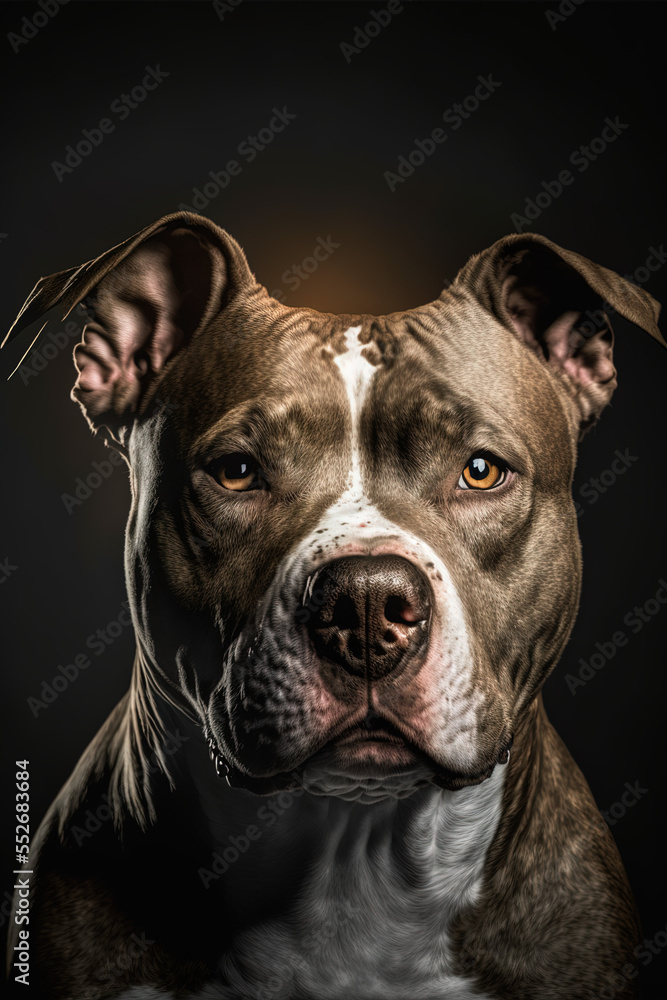Bull Terrier studio portrait