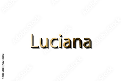 LUCIANA 3D NAME  photo