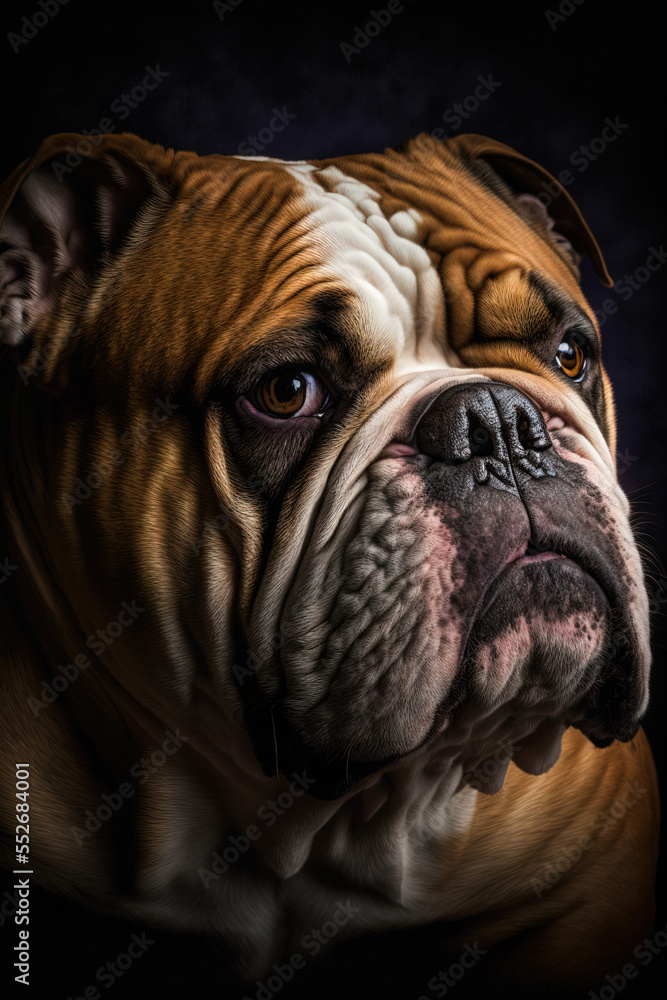 Portrait of a Boxer Dog