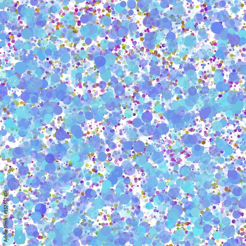 polka dot wallpaper in blue tones of various sizes