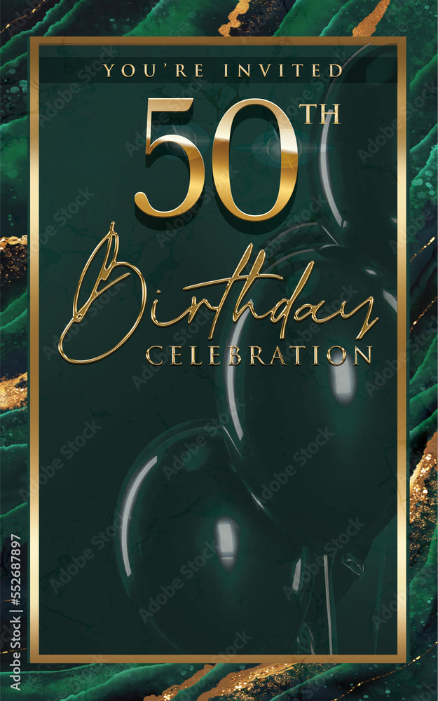Image 4 for Grab Your 50th Birthday Flyer Template Free