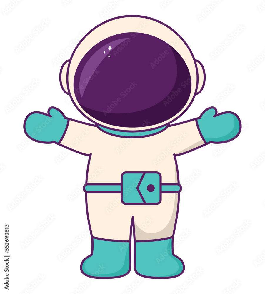 colored astronaut illustration colored astronaut illustration