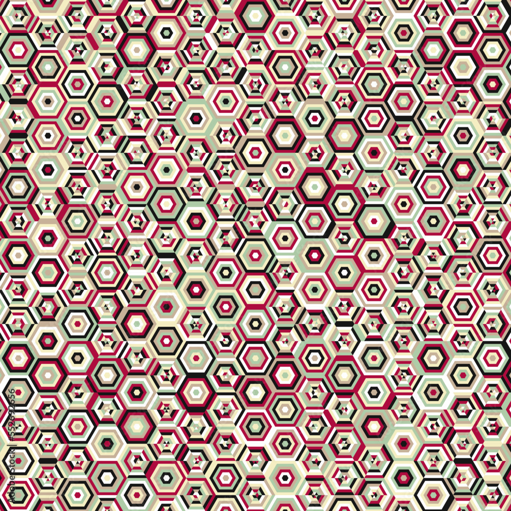 Hexagonal Maze pattern abstract illustration Hexagonal Maze pattern abstract illustration