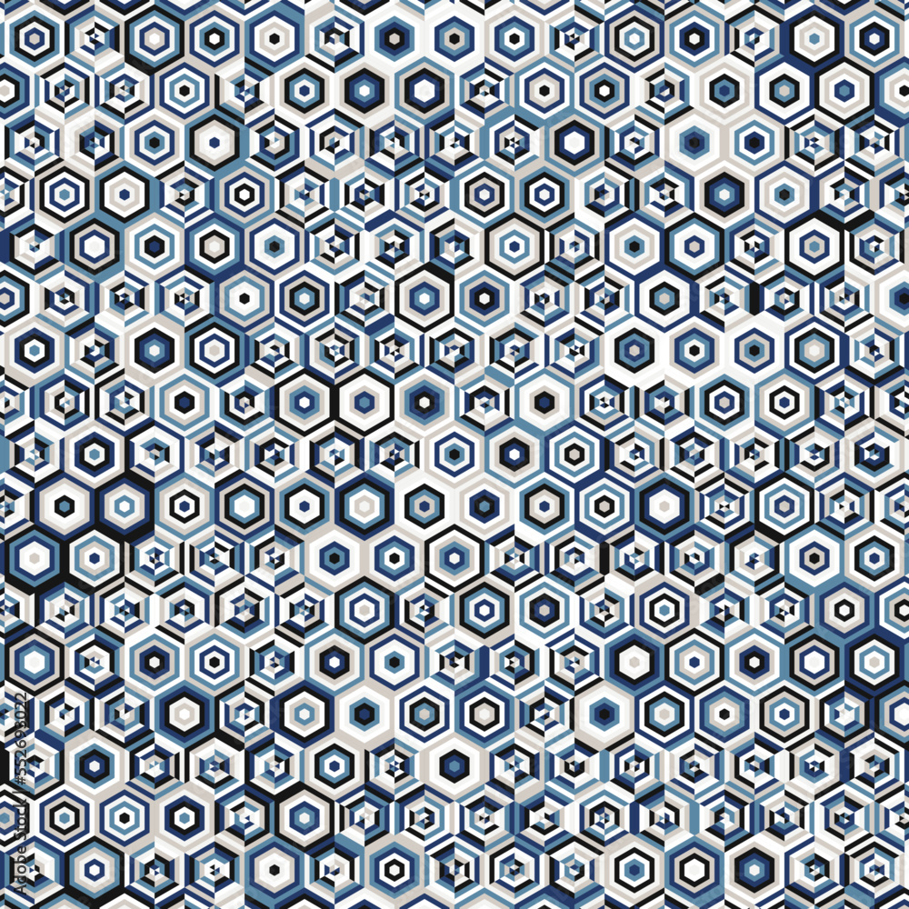 Hexagonal Maze pattern abstract illustration Hexagonal Maze pattern abstract illustration