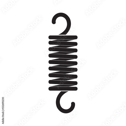 iron spring icon logo vector design template