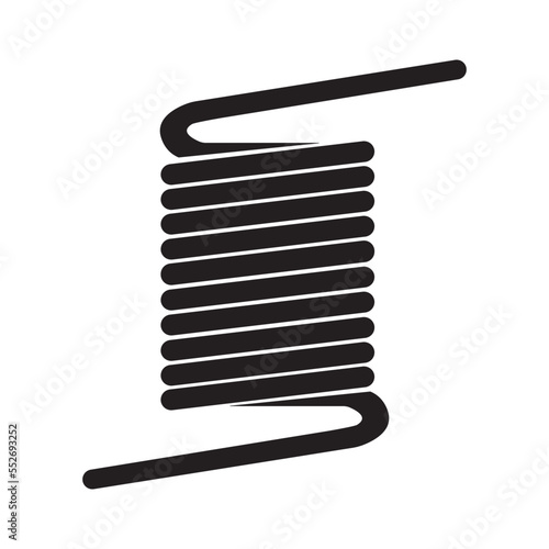 iron spring icon logo vector design template