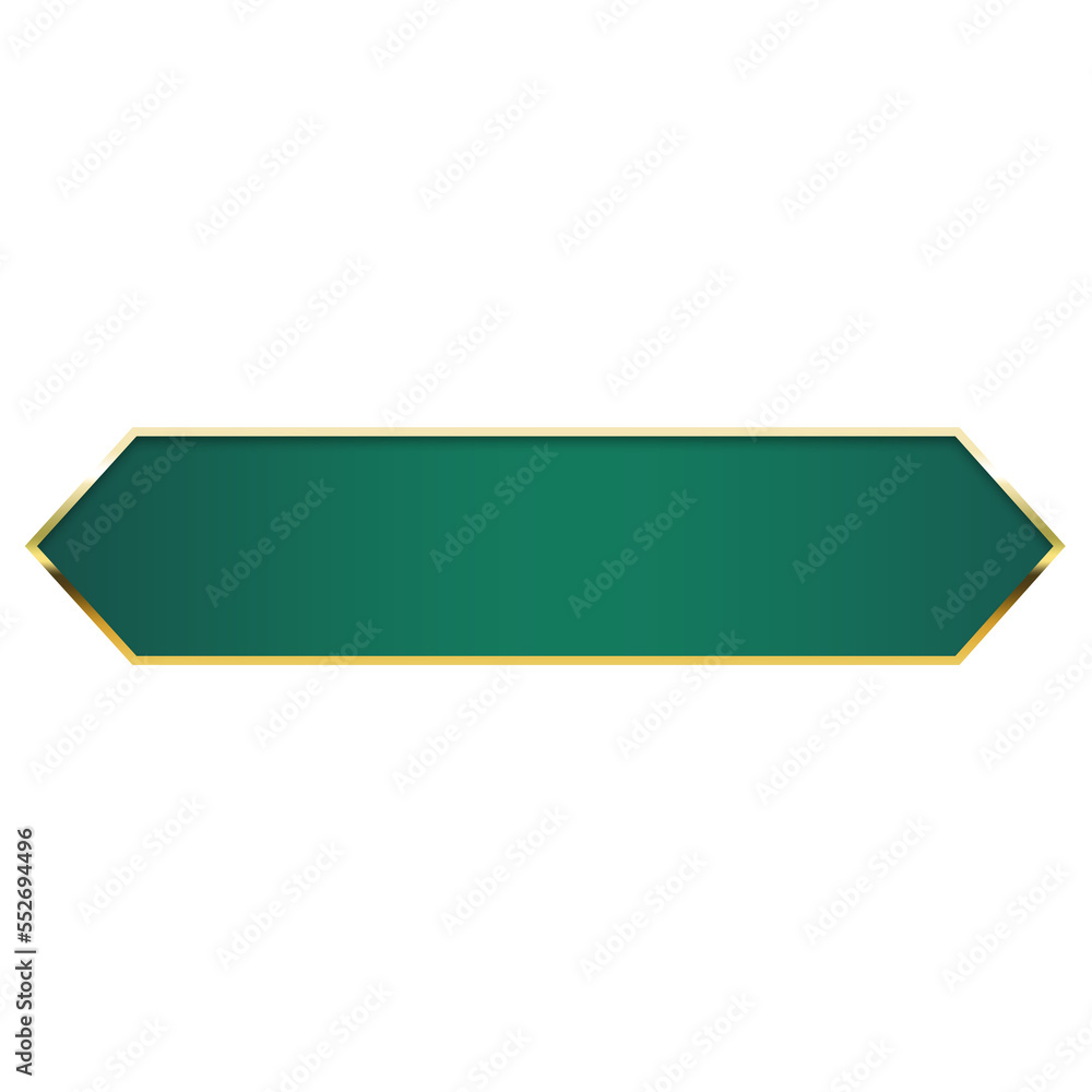 green banner bar and flag gold rim green banner bar and flag gold rim