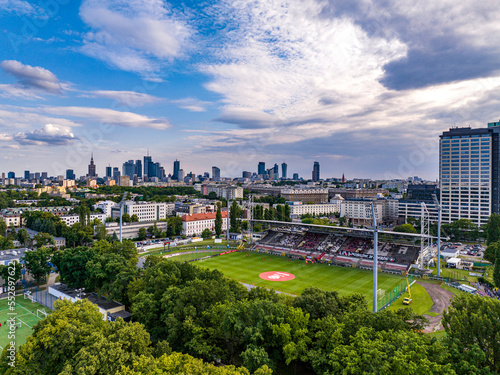 Obraz na płótnie Polonia Warszawa w salonie