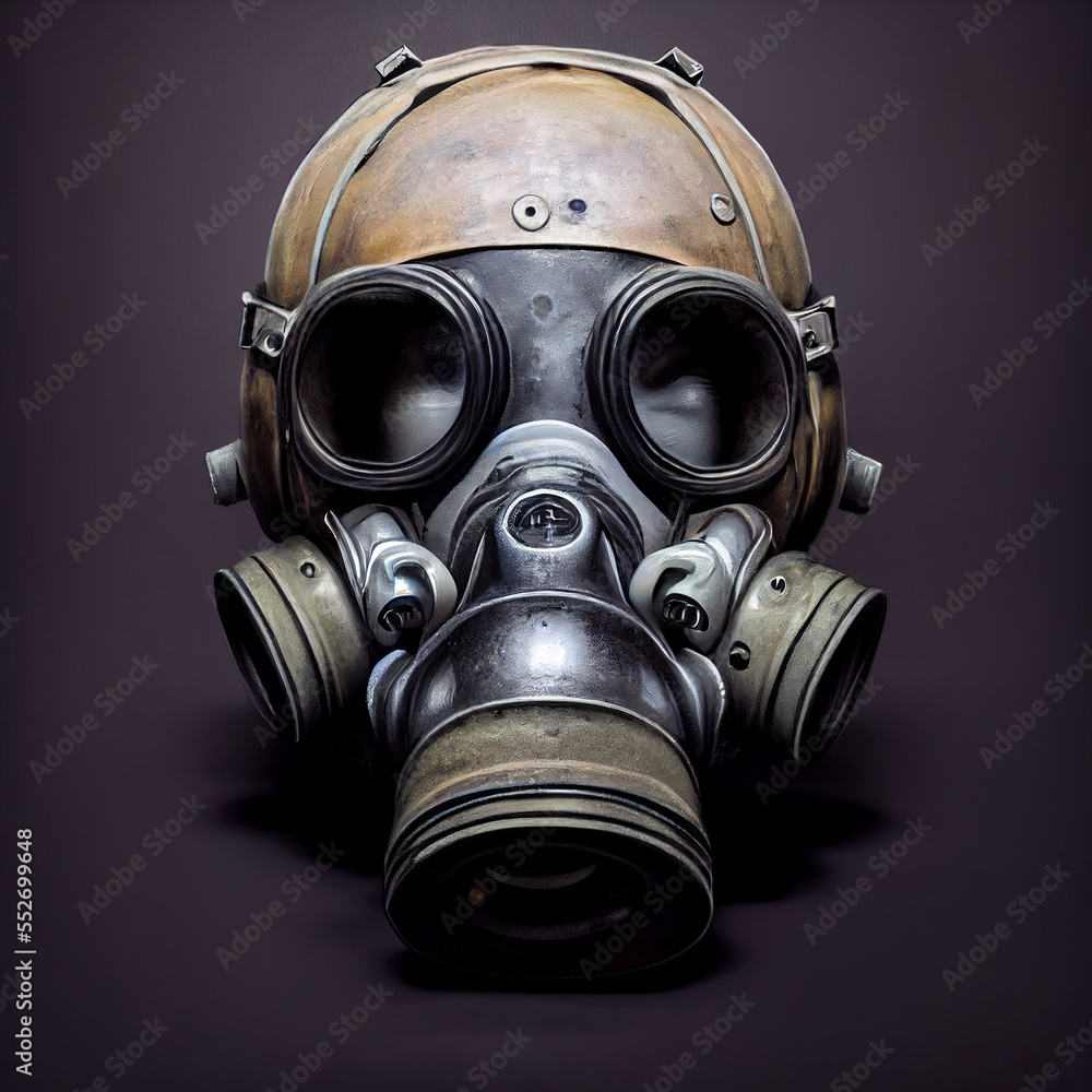 Gas Mask Full Face Mask - Generated by Generative AI Gas Mask Full Face Mask - Generated by Generative AI