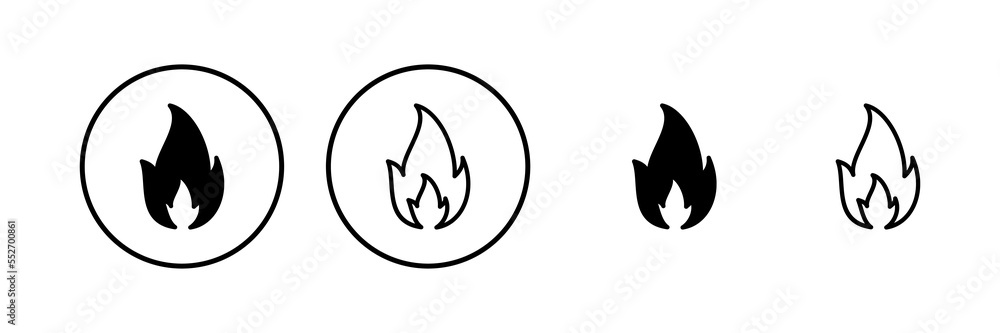 Fire icon vector illustration. fire sign and symbol Fire icon vector illustration. fire sign and symbol