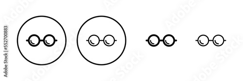 Glasses icon vector illustration. Glasses sign and symbol