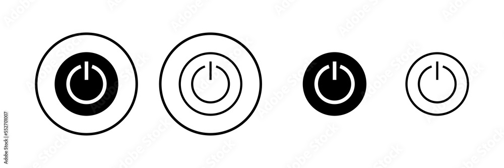 Power icon vector illustration. Power Switch sign and symbol. Electric power Power icon vector illustration. Power Switch sign and symbol. Electric power