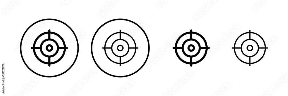 Target icon vector illustration. goal icon vector. target marketing sign and symbol Target icon vector illustration. goal icon vector. target marketing sign and symbol