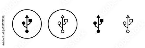 Usb icon vector illustration. Flash disk sign and symbol. flash drive sign.